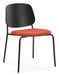 Platform Upholstered Side Chair meeting Workstories Orange CSE29 Black Ash 