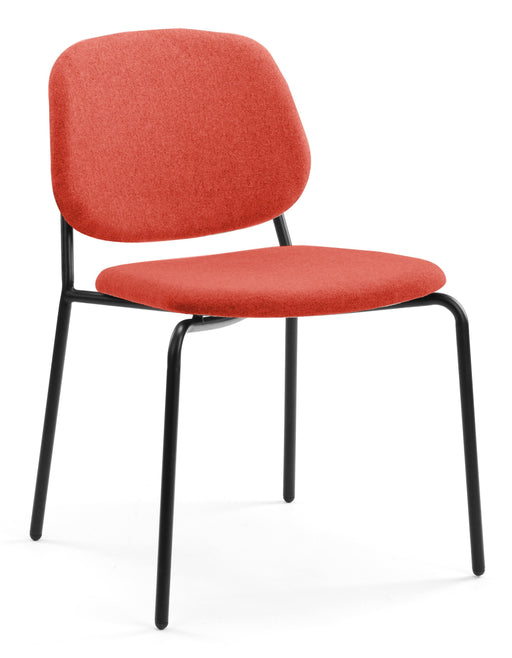 Platform Upholstered Side Chair meeting Workstories Orange CSE29 Matching Upholstery 