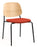 Platform Upholstered Side Chair meeting Workstories Orange CSE29 Natural 