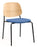 Platform Upholstered Side Chair meeting Workstories Pale Blue CSE08 Natural 
