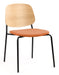 Platform Upholstered Side Chair meeting Workstories Pastel Orange CSE25 Natural 