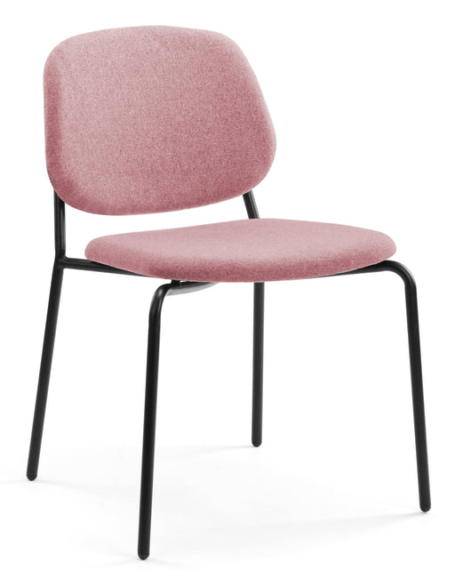 Platform Upholstered Side Chair meeting Workstories Pink CSE24 Matching Upholstery 