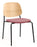 Platform Upholstered Side Chair meeting Workstories Pink CSE24 Natural 