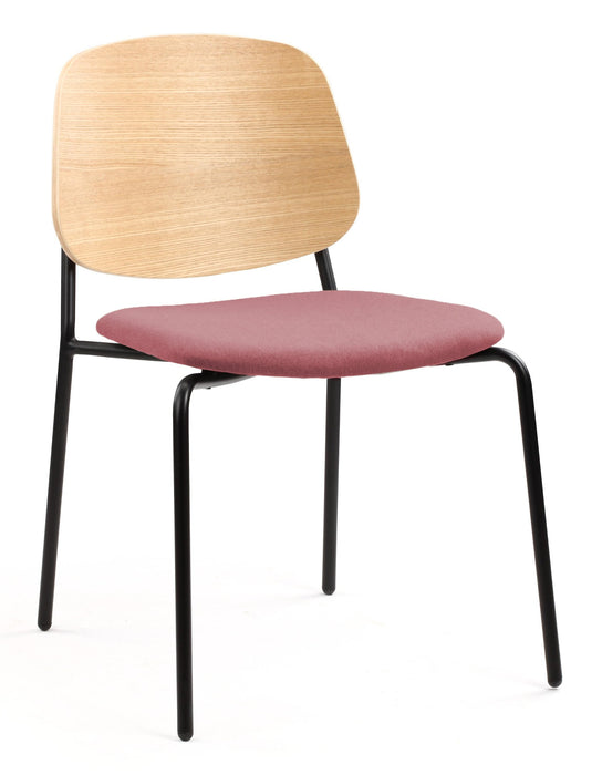 Platform Upholstered Side Chair meeting Workstories Pink CSE24 Natural 