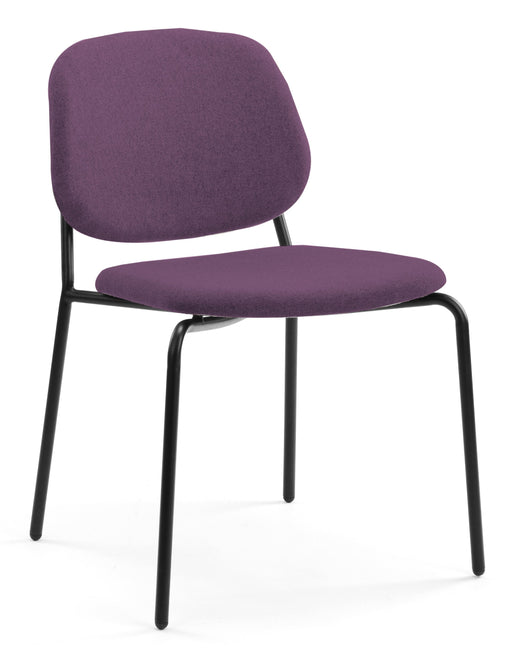 Platform Upholstered Side Chair meeting Workstories Purple CSE09 Matching Upholstery 