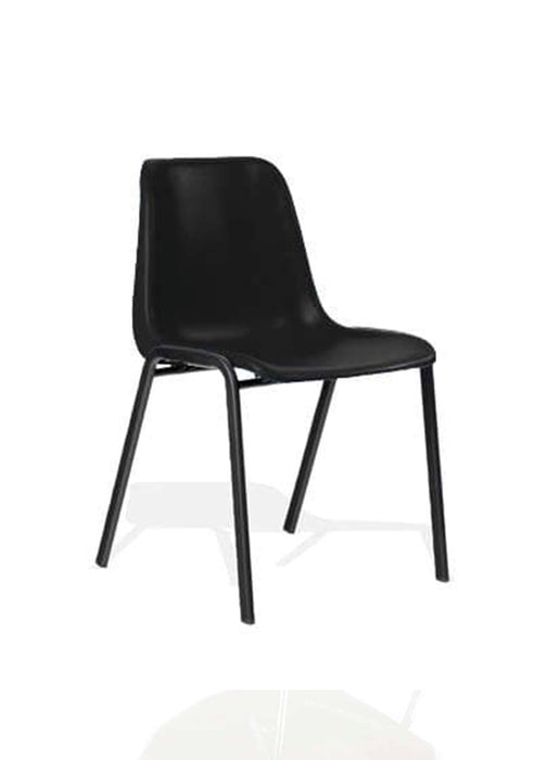 Polly Stacking Visitor Chair Conference Dynamic Office Solutions Black 