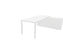 Prisma Individual Desk with supporting credenza Bench Desk Actiu Right White/White/White 