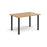 Rectangular meeting table with metal legs Tables Dams 