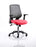 Relay Task Operator Chair Task and Operator Dynamic Office Solutions Silver Bespoke Bergamot Cherry With Folding Arms