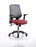 Relay Task Operator Chair Task and Operator Dynamic Office Solutions Silver Bespoke Ginseng Chilli With Folding Arms