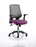 Relay Task Operator Chair Task and Operator Dynamic Office Solutions Silver Bespoke Tansy Purple With Folding Arms