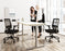 RoundE Bamboo Height Adjustable Office Desk Silver Frame Office Desk Edit Office 