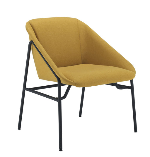 Ruby Reception Chair -Mustard SOFT SEATING & RECEP TC Group Yellow 