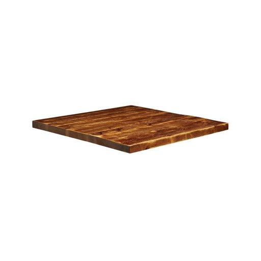 Rustic Aged Solid Wood Table Top - 700x700x32mm Café Furniture zaptrading 