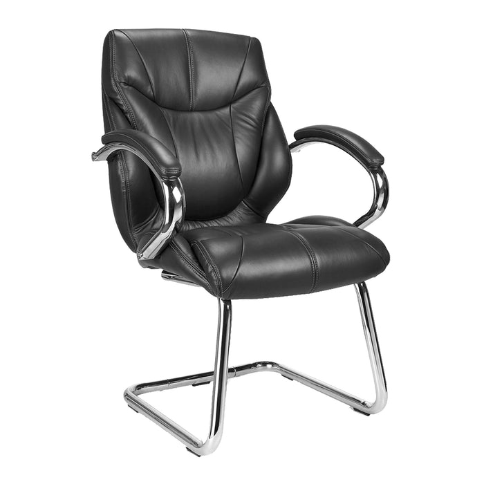 Sandown Executive Visitor Chair EXECUTIVE CHAIRS Nautilus Designs Black 