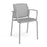 Santana 4 leg stacking chair with plastic seat and perforated back, and fixed arms Seating Families Dams Grey Chrome 