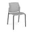 Santana 4 leg stacking chair with plastic seat and perforated back Seating Families Dams Grey Black 