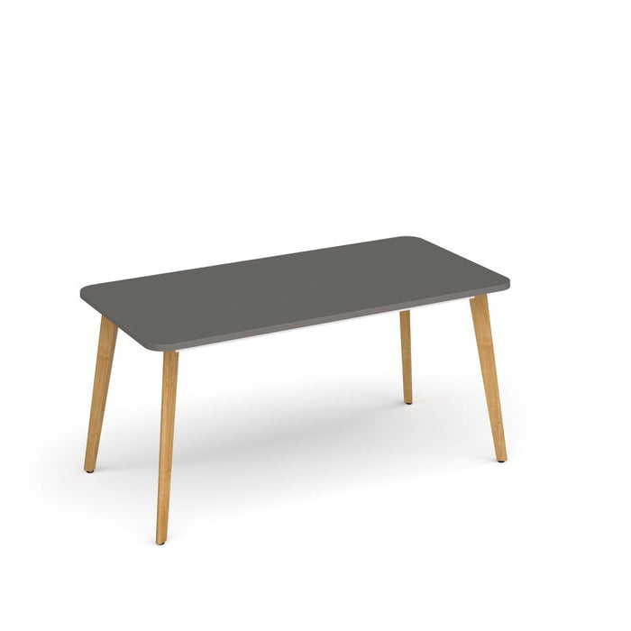 Saxon rectangular worktable with 4 oak legs 1800mm x 800mm Tables Dams Onyx Grey 