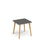 Saxon square worktable with 4 oak legs 800mm Tables Dams Onyx Grey 