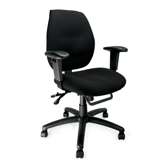 Severn Operator Desk Chair EXECUTIVE CHAIRS Nautilus Designs Black 