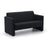 Siena 2 Seater Medium Back Sofa SOFT SEATING & RECEP Verco Black CSE14 