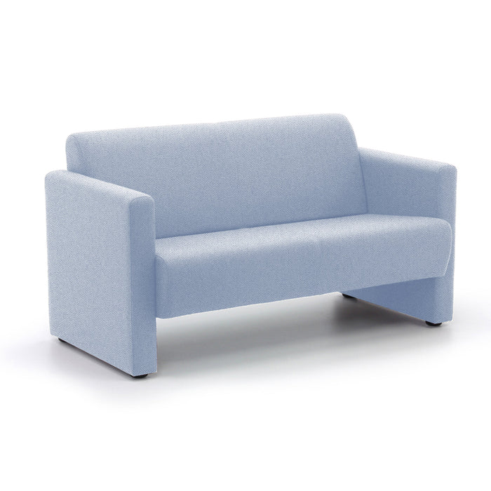 Siena 2 Seater Medium Back Sofa SOFT SEATING & RECEP Verco Blue Grey CSE39 