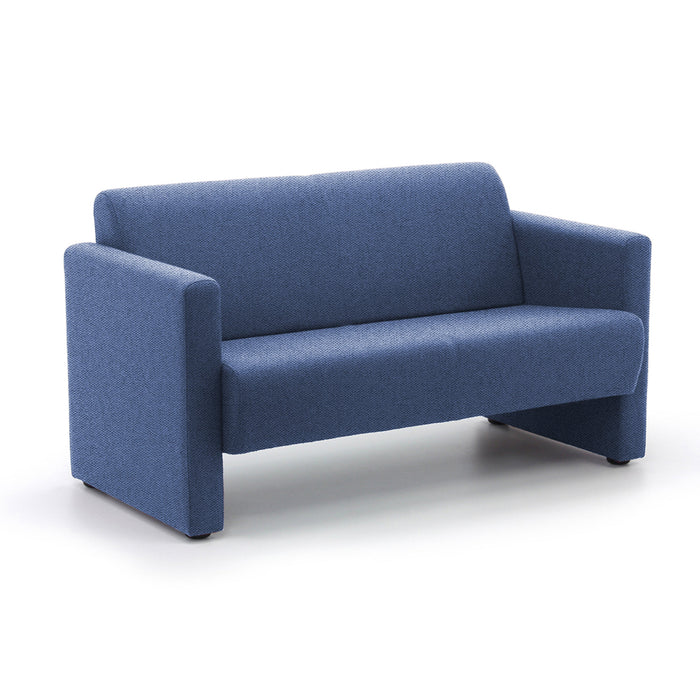 Siena 2 Seater Medium Back Sofa SOFT SEATING & RECEP Verco Dusky Blue CSE42 