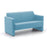 Siena 2 Seater Medium Back Sofa SOFT SEATING & RECEP Verco Light Blue CSE20 