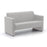 Siena 2 Seater Medium Back Sofa SOFT SEATING & RECEP Verco Light Grey CSE46 