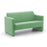 Siena 2 Seater Medium Back Sofa SOFT SEATING & RECEP Verco Mint Green CSE36 