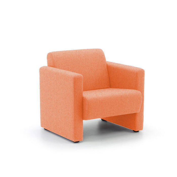 Siena Medium Back Armchair SOFT SEATING & RECEP Verco Pastel Orange CSE25 