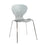 Sienna one piece shell chair with chrome legs (pack of 4) Seating Dams Grey 