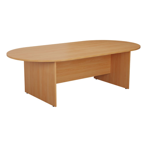 Simple D-End Meeting Table 1800mm - 2400mm WORKSTATIONS TC Group 1800mm x 1000mm Beech 