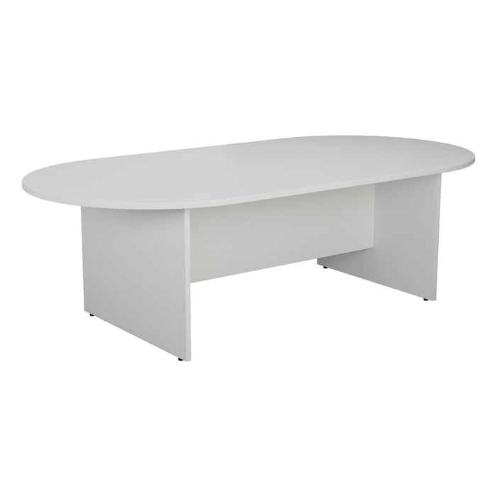 Simple D-End Meeting Table 1800mm - 2400mm WORKSTATIONS TC Group 1800mm x 1000mm White 