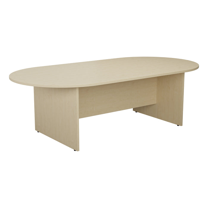 Simple D-End Meeting Table 1800mm - 2400mm WORKSTATIONS TC Group 2400mm x 1200mm Maple 