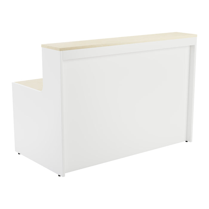 Simple Reception Desk 1460mm x 890mm RECEPTION TC Group Maple White No