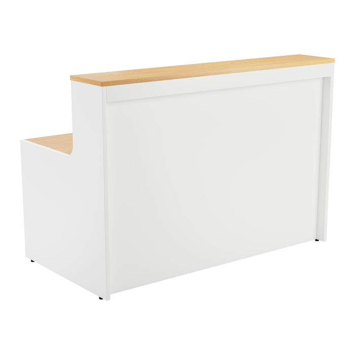 Simple Reception Desk 1460mm x 890mm RECEPTION TC Group Oak White No