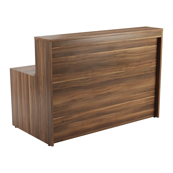 Simple Reception Desk 1460mm x 890mm RECEPTION TC Group Walnut Walnut No