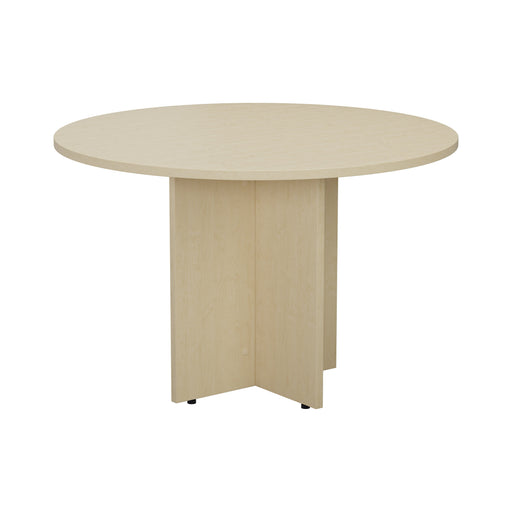 Simple Round Meeting Table 1100mm diameter WORKSTATIONS TC Group Maple 