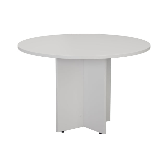 Simple Round Meeting Table 1100mm diameter WORKSTATIONS TC Group White 