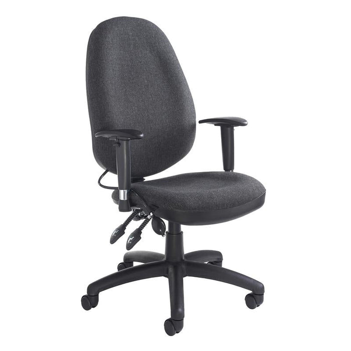 Sofia adjustable lumbar operators chair Seating Dams Charcoal 