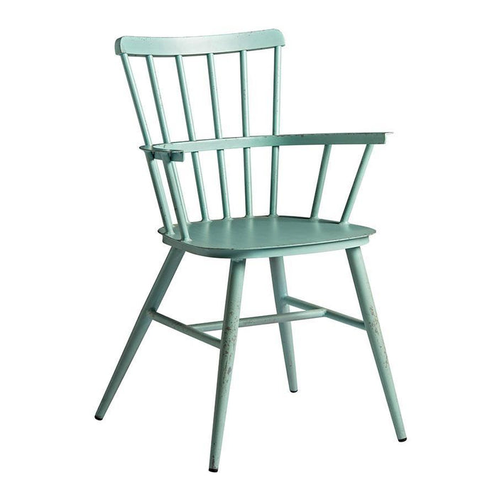 Spin Arm Chair - Retro Light Blue Café Furniture zaptrading 