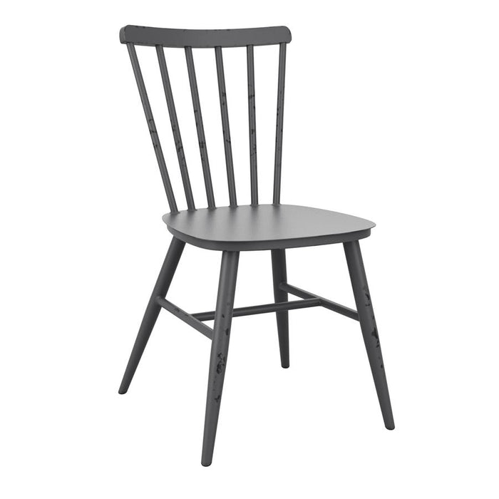 Spin Side Chair - Retro Dark Grey Café Furniture zaptrading 