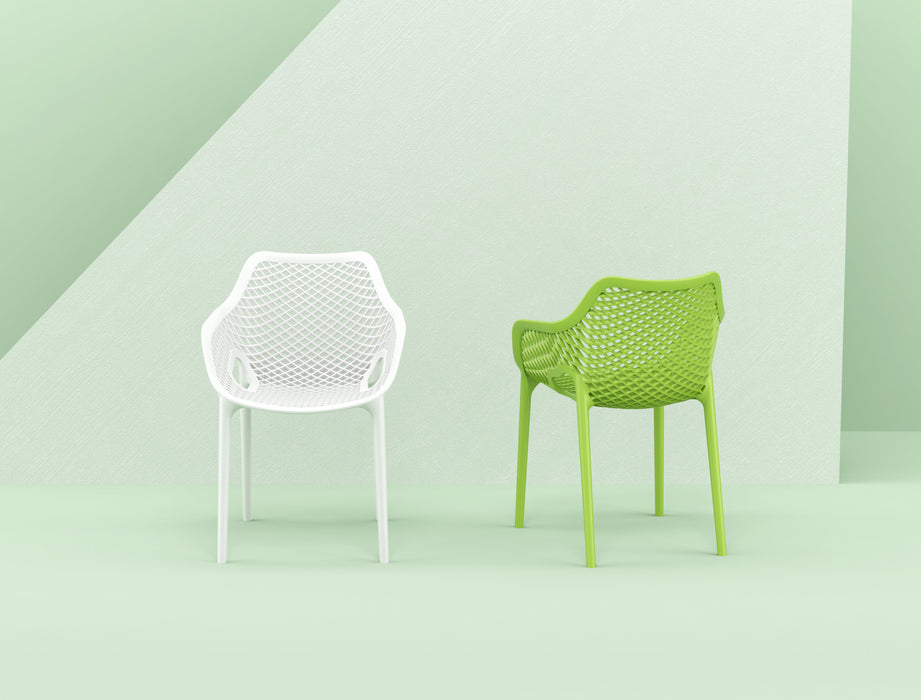 Spring Arm Chair Café Furniture zaptrading Green 