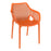 Spring Arm Chair Café Furniture zaptrading Orange 