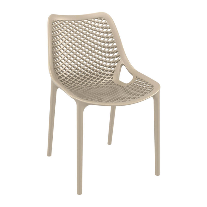 Spring Side Chair Café Furniture zaptrading Taupe 