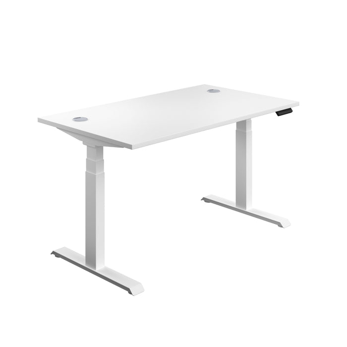 Start Height Adjustable Desk Office Desk TC Group White White 1200 x 800
