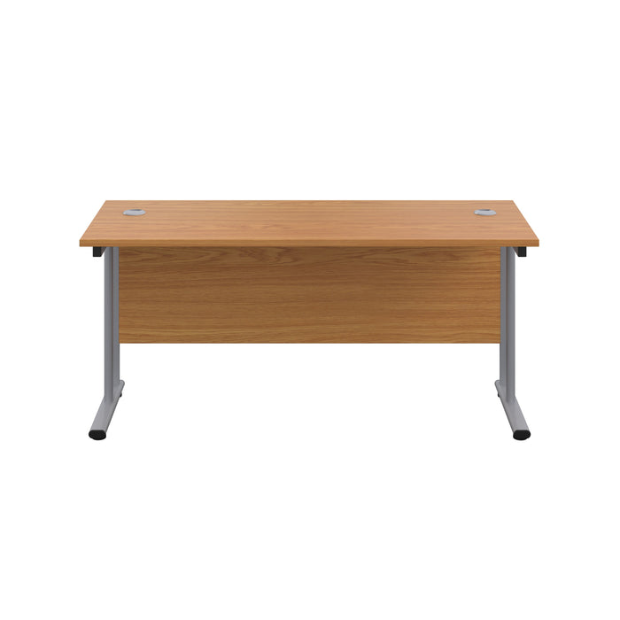 Start Next Day Delivery 600mm Deep Cantilever Office Desk Oak WORKSTATIONS TC Group 