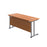 Start Next Day Delivery 600mm Deep Cantilever Office Desk Walnut WORKSTATIONS TC Group 