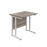 Start Next Day Delivery 600mm Deep Cantilever Office Desk WORKSTATIONS TC Group Grey Oak White 800mm x 600mm